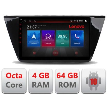 Navigatie Volkswagen Tiguan 2016- E-5883 Octa Core cu Android Radio Bluetooth Internet GPS WIFI DSP 4+64GB 4G RESIGILAT