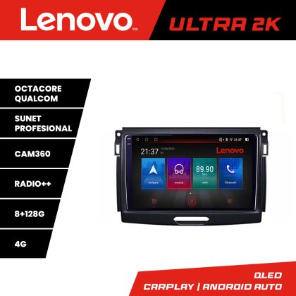 Navigatie Ford Ranger 2015-2020 Octa Core cu Android Radio Bluetooth Internet GPS WIFI DSP 4+64GB 4G RESIGILAT