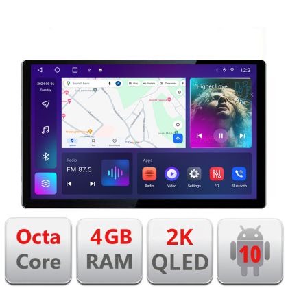 Navigatie Ford Ranger 2015-2020 Quad Core Edonav ecran 13" 2K 4+32 Android Waze USB Navigatie 4G 360 Toslink Youtube Radio