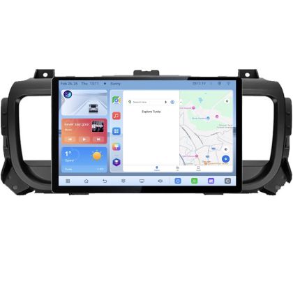 Navigatie dedicata Citroen Jumpy Toyota Proace Peugeot Traveller N-jumpy16 Edonav ecran 13" 1K 4+64 Android Waze USB Navigatie V3
