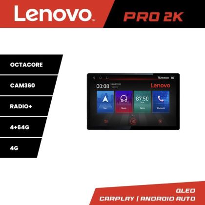 Navigatie Toyota Corolla Lenovo PRO 4+64 2K 13 inch qled android 4G DSP gps internet  Kit-063