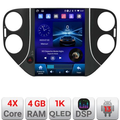 Navigatie VW Tiguan 2007-2012 tip tesla radio gps internet 4 Core carplay android auto 4+64 Incell Display kit-tesla-tiguan-10+EDT-E220-RK