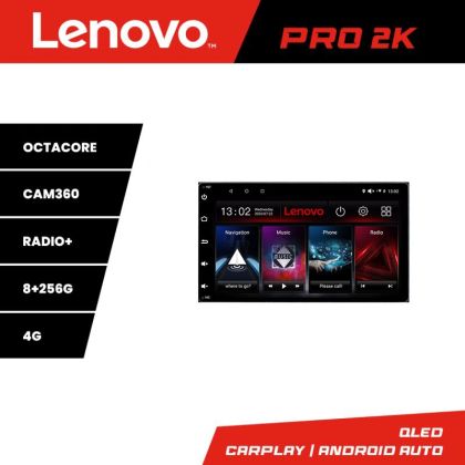 Navigatie Toyota Auris 2007-2013 Lenovo Kit-auris-2013 8 core QLED 2K 8+256 360 Android Waze USB Navigatie Internet Youtube Radio