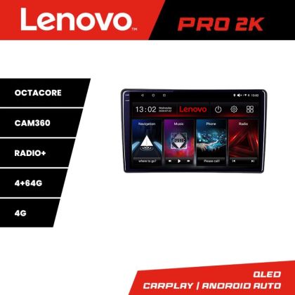 Navigatie Citroen Berlingo Opel Combo 2021- Lenovo Qled 2K Octa Core 4+64 360 DSP carplay android auto radio gps internet kit-berlingo2021+PRO-2K-10-4+64
