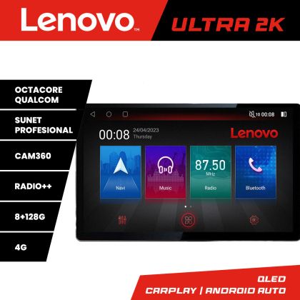 Navigatie Nissan Micra 2014-2024 ecran 13" 2K 8+128 Android Waze USB Navigatie 4G 360 Toslink Youtube Radio KI