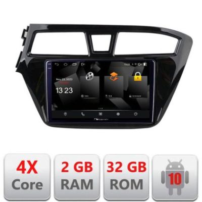 Navigatie Hyundai i20 2015-2018 5230-517 Android Ecran 720P Quad Core 2+32 carplay android auto