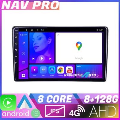 Navigatie Toyota Auris 2007 2013 KIT auris 2013 EDOTEC-LITE Android Ecran 720P Octa Core 8 128 Carplay