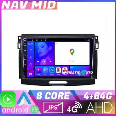 Navigatie Ford Ranger 2015-2020 Octa Core EDOTEC-LITE Android Ecran 720P Octa Core 4+64 Carplay  Android auto