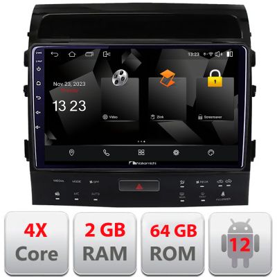 Navigatie Toyota Landcruiser 200 V8 2007-2015 cu navi si 360 Android Ecran 720P Quad Core 2+64 carplay android auto