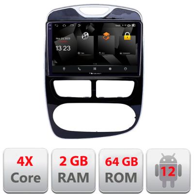 Navigatie Renault Clio 4 V1 5230-467 Android Ecran 720P Quad Core 2+64 carplay android auto