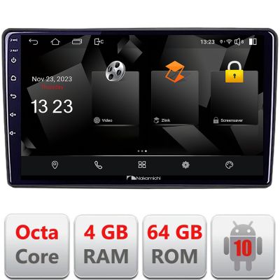 Navigatie Alfa Romeo 159 2005-2011 Nakamichi NAM5510 Qled Octa Core 720p 4+64 DSP 360 camera carplay android auto