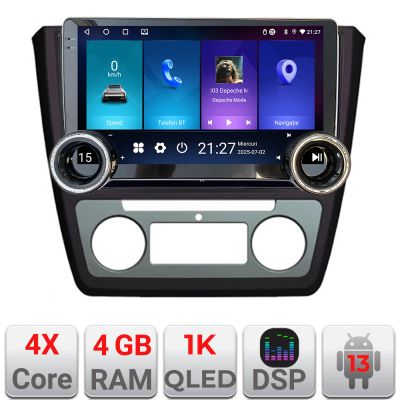 Navigatie Skoda Yeti 2009-2014 Kit-YETI Edotec  4+64 10.5 inch Incell 1K android Wifi 5Ghz gps internet