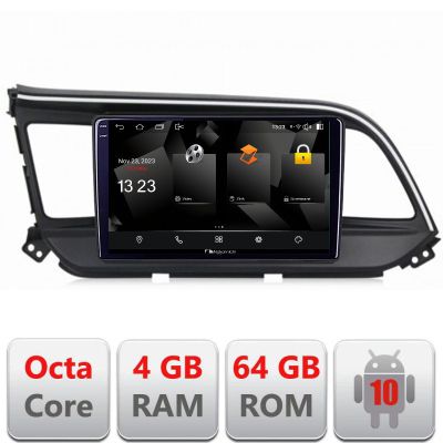Navigatie Hyundai Elantra 2018- 5510-1581 Android Octa Core 720p 4+64 DSP 360 camera carplay android auto