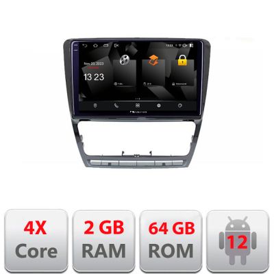 Navigatie Skoda Octavia 2 2005-2013 5230-005 Android Ecran 720P Quad Core 2+64 carplay android auto