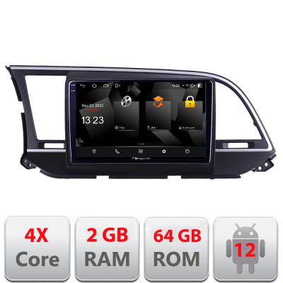 Navigatie Hyundai Elantra 2015-2018 5230-581 Android Ecran 720P Quad Core 2+64 carplay android auto