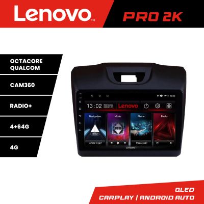 Navigatie Isuzu D-Max  Lenovo Kit-2234 8 core QLED 2K 4+64 360 Android Waze USB Navigatie Internet Youtube Radio