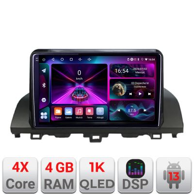 Navigatie Honda Accord 2019-2022 dedicata Android radio gps internet 4+64 InCell display Qled 1K Rockchip Kit-+EDT-E210-RK