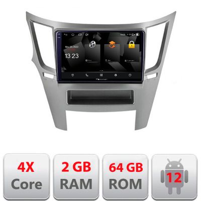 Navigatie Subru Legacy 2010-2015 5230-458 Android Ecran 720P Quad Core 2+64 carplay android auto