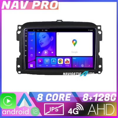 Navigatie Fiat 500L 2012 2017 KIT 500L EDOTEC-LITE Android Ecran 720P Octa Core 8 128 Carplay