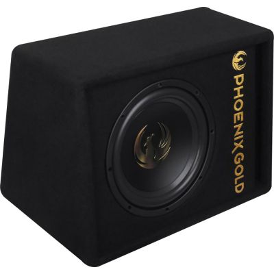 Subwoofer activ Phoenix Gold, difuzor 10", 200 W RMS, 800 W MAX, kit de cabluri incluse