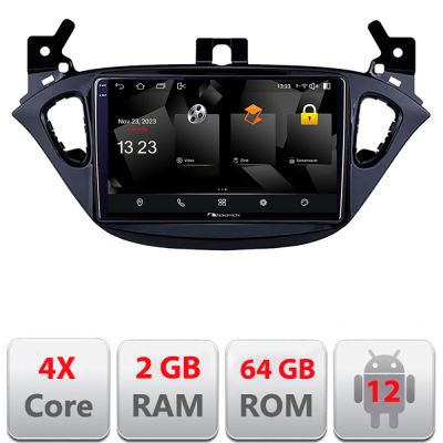 Navigatie Opel Corsa 2013-2016 5230-corsa Android Ecran 720P Quad Core 2+64 carplay android auto