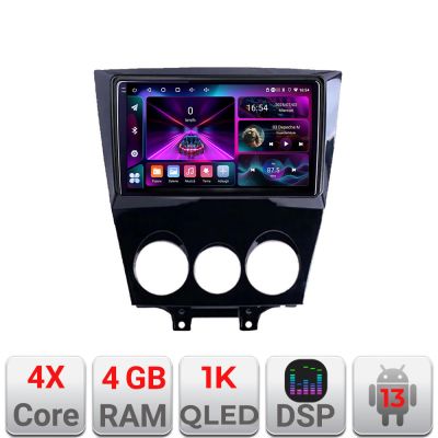 Navigatie Mazda RX8 2003-2008 Android radio gps internet  4+64 InCell Display 1K kit-rx8-03+EDT-E209-RK