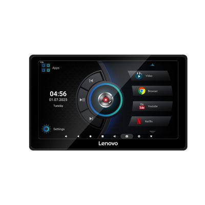 Monitor Android LENOVO-F1A-HM07 tetieră cu prindere universală, procesor Quadcore, 4GB ram, 64GB stocare, ecran 10.1 inci, USB, bluetooth