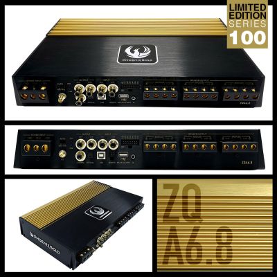 Amplificatoare Phoenix Gold  ZQA6.8 cu DSP, 6 x 150 watts, în 2 sau 4 Ohm, clasa A/B, 6 canale