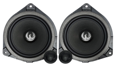 Set 2 Difuzoare componente, TOYOTA pe 2 căi, 6,5” (165 mm) cu filtre și cabluri plug & play, 90 W RMS/180 W MAX, 4 Ohmi, Phoenix Gold, ZDST6CS