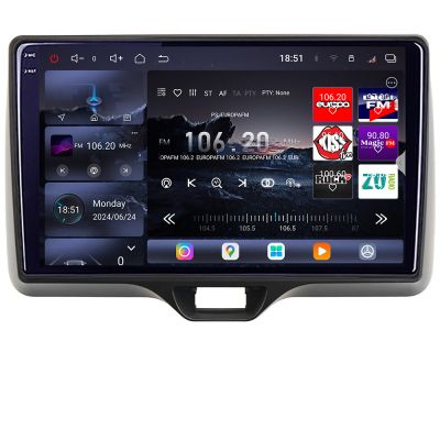 Navigatie Toyota Yaris 2020- Android radio gps internet 8 core QLED 2K 12+256GB 360 Edotec