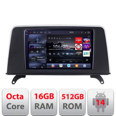 Navigatie BMW X5 X6 2007-2009 CCC 8 core QLED 2K 12+256GB 360 Android Waze USB Navigatie Internet Youtube Radio Edotec