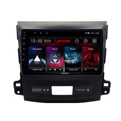 Navigatie Mitsubishi Outlander 2010 Lenovo Kit-056 4+64 GB Android Waze USB Navigatie Internet Youtube Radio