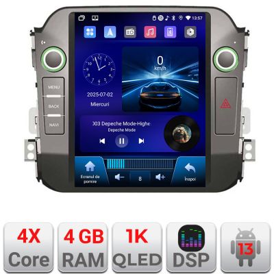 Navigatie Kia Sportage 2010-2015 tip tesla radio gps internet 4 Core carplay android auto 4+64 Incell Display kit-tesla-325+EDT-E220-RK
