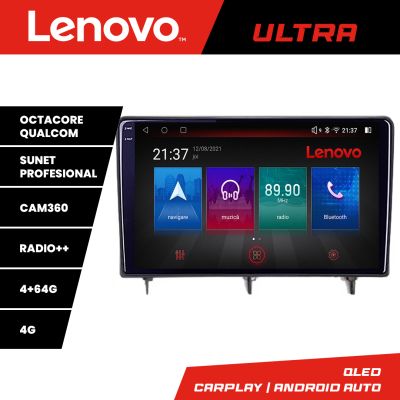 Navigatie Honda Civic 2022- Qled 1K Octa Core 4+64 LTE 4G DSP Wifi 5Ghz HDMI android auto carplay radio gps internet kit-civic2022+ULTRA-10-4+64