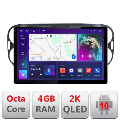 Navigatie dedicata VW TIGUAN si Golf Plus 2007-2011 Edonav ecran 13" 2K 4+32 Android Waze USB Navigatie 4G 360 Toslink Youtube Radio KIT-