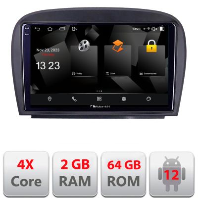 Navigatie Mercedes SL W230 2004-2011 5230-W230 Android Ecran 720P Quad Core 2+64 carplay android auto