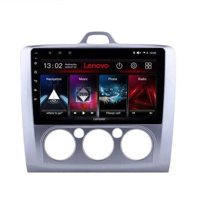 Navigatie Ford Focus 2 Manual Lenovo Kit-140-manual 8 core 6+128 GB Android Waze USB Navigatie Internet Youtube Radio