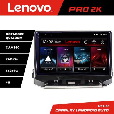 Navigatie Jeep Compass 2021- Lenovo Qled 2K Octa Core 8+256 360 DSP carplay android auto radio gps internet kit-compass2021+PRO-2K-10-8+256