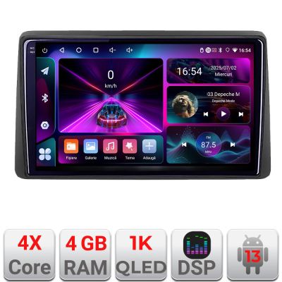 Navigatie Dacia Duster 2023- Android radio gps internet 4+64 InCell Display 1K KIT-duster2023+EDT-E209-RK