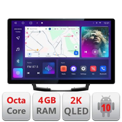 Navigatie dedicata Ssangyong Korando 2011-2013 N-159 Edonav ecran 13" 2K 4+32 Android Waze USB Navigatie 4G 360 Toslink Youtub