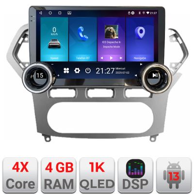 Navigatie Ford Mondeo 2006-2010 Kit-mondeo-ac Edotec  4+64 10.5 inch Incell 1K android Wifi 5Ghz gps internet
