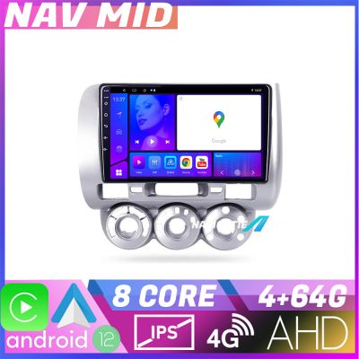 Navigatie Honda Fit Jazz 2004 2008 EDOTEC-LITE Android radio gps internet Octa core 4 64 Carplay