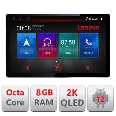 Navigatie Dacia Duster dupa 2019 N-199 ecran 13" 2K 8+128 Android Waze USB Navigatie 4G 360 Toslink Youtube Rad v1