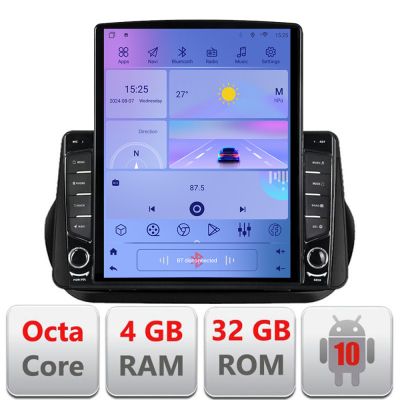 Navigatie Peugeot Bipper, CitroenNemo, Fiat Qubo 2008-2017 Android radio gps internet Lenovo Octa Core 4+64 LTE Kit-bipper+EDT-E710 v2