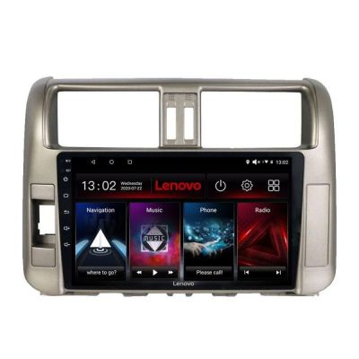 Navigatie Toyota Prado 2010-2013 Lenovo Kit-347 8 core QLED 2K 4+64 360 Android Waze USB Navigatie Internet Youtube Radio