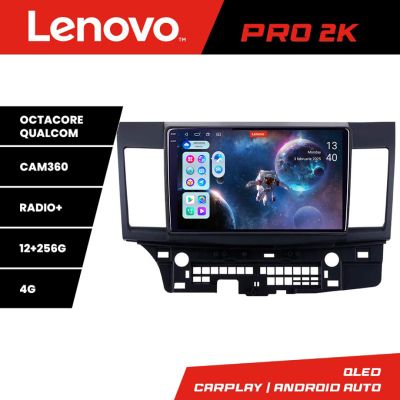 Navigatie Mitsubishi Lancer Lenovo Kit-037 8 core QLED 2K 12+256 360 Android Waze USB Navigatie Internet Youtube Radio