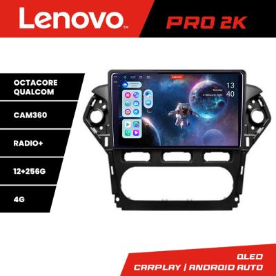Navigatie Ford Mondeo 2010-2014 Lenovo Kit-MONDEO-CLIMA 8 core QLED 2K 12+256 360 Android Waze USB Navigatie Internet Youtube Radio