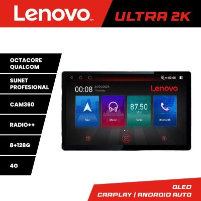 Navigatie VW Touareg 2011-2018 Lenovo Qualcomm ULTRA 8+128 2K 13 inch qled android 4G DSP gps internet  Kit-1142-type-a
