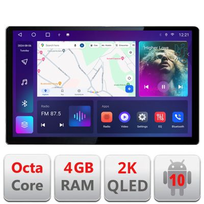 Navigatie dedicata Toyota Corolla/Auris 2018- N-388 Edonav ecran 13" 2K 4+32 Android Waze USB Navigatie 4G 360 Toslink Youtube