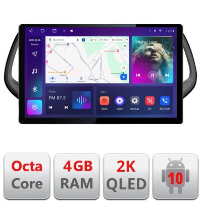 Navigatie dedicata Jeep Compass 2017 N-739 Edonav ecran 13" 2K 4+32 Android Waze USB Navigatie 4G 360 Toslink Youtube Radio KI